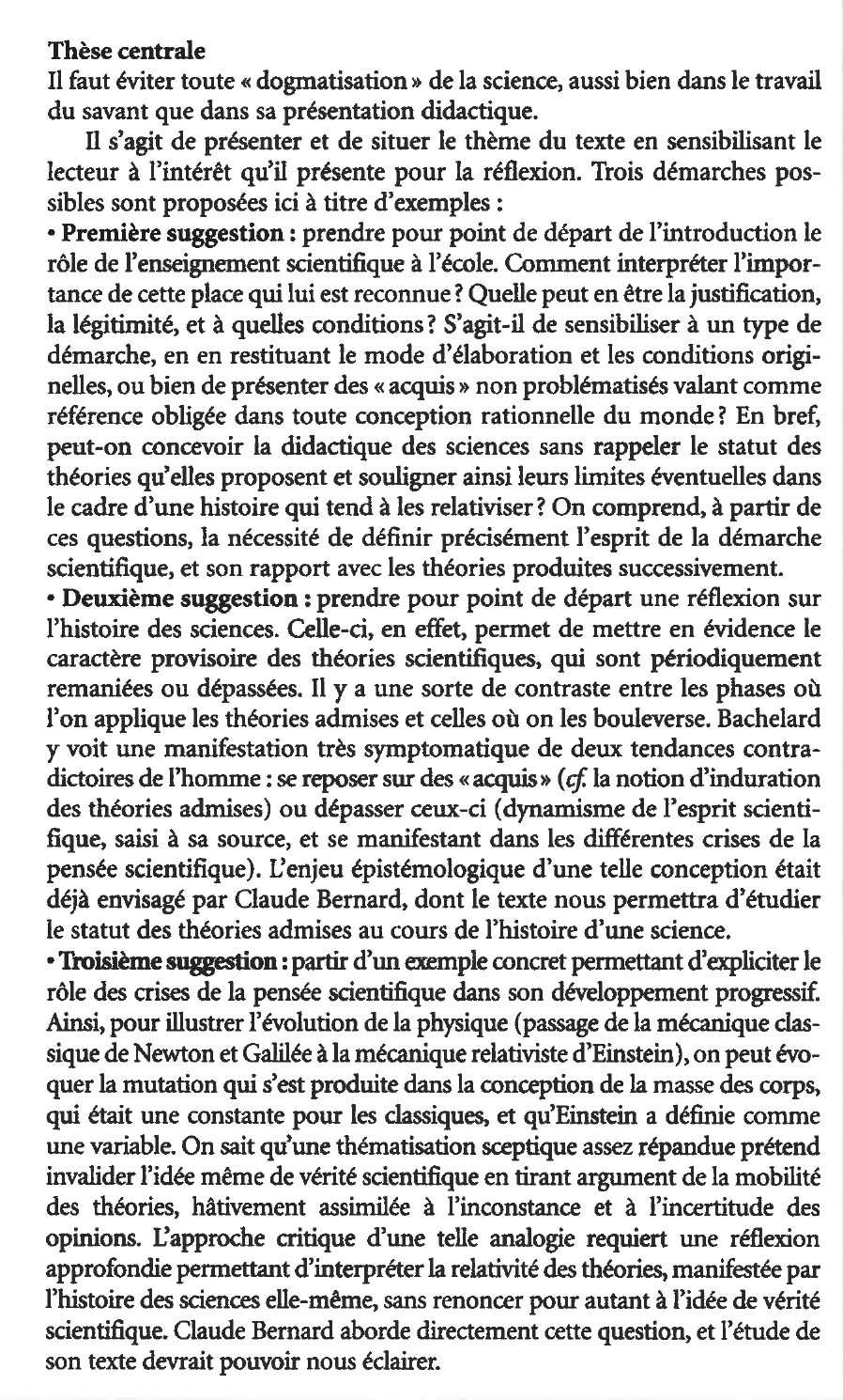 Prévisualisation du document Bernard, Introduction à l'étude de la médecine expérimentale