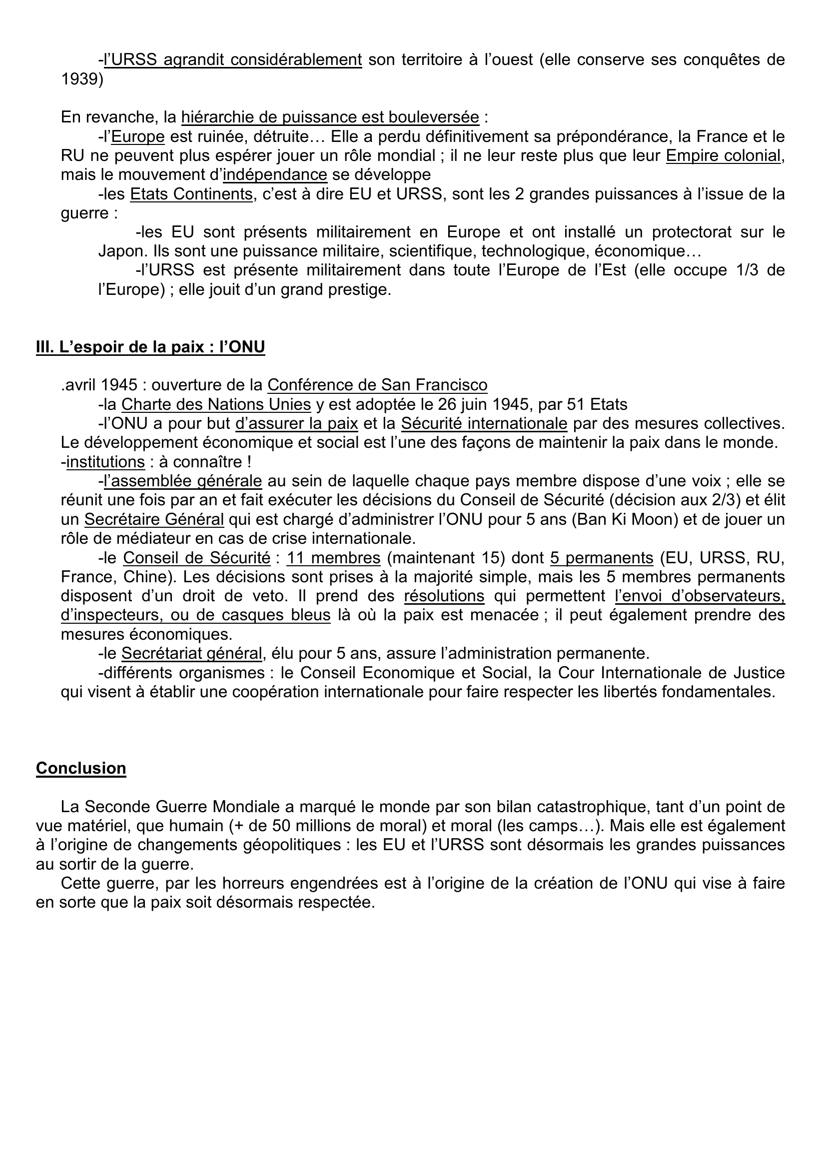 Prévisualisation du document BILAN DE LA SECONDE GUERRE MONDIALE