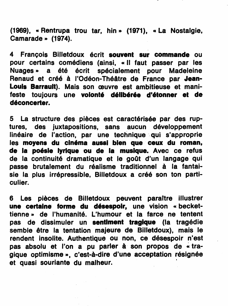 Prévisualisation du document BILLETDOUX, François