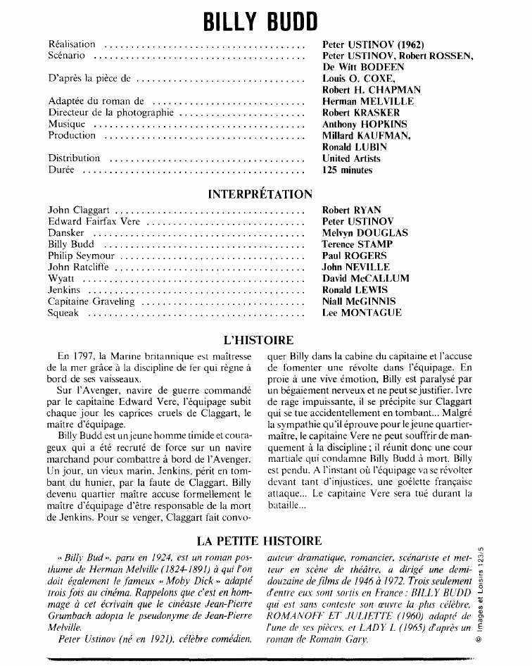 Prévisualisation du document BILLY BUDD