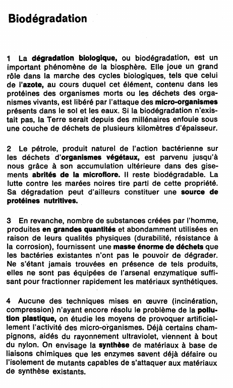 Prévisualisation du document Biodégradation