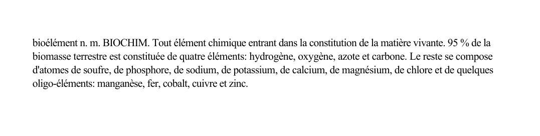 Prévisualisation du document bioélément n.