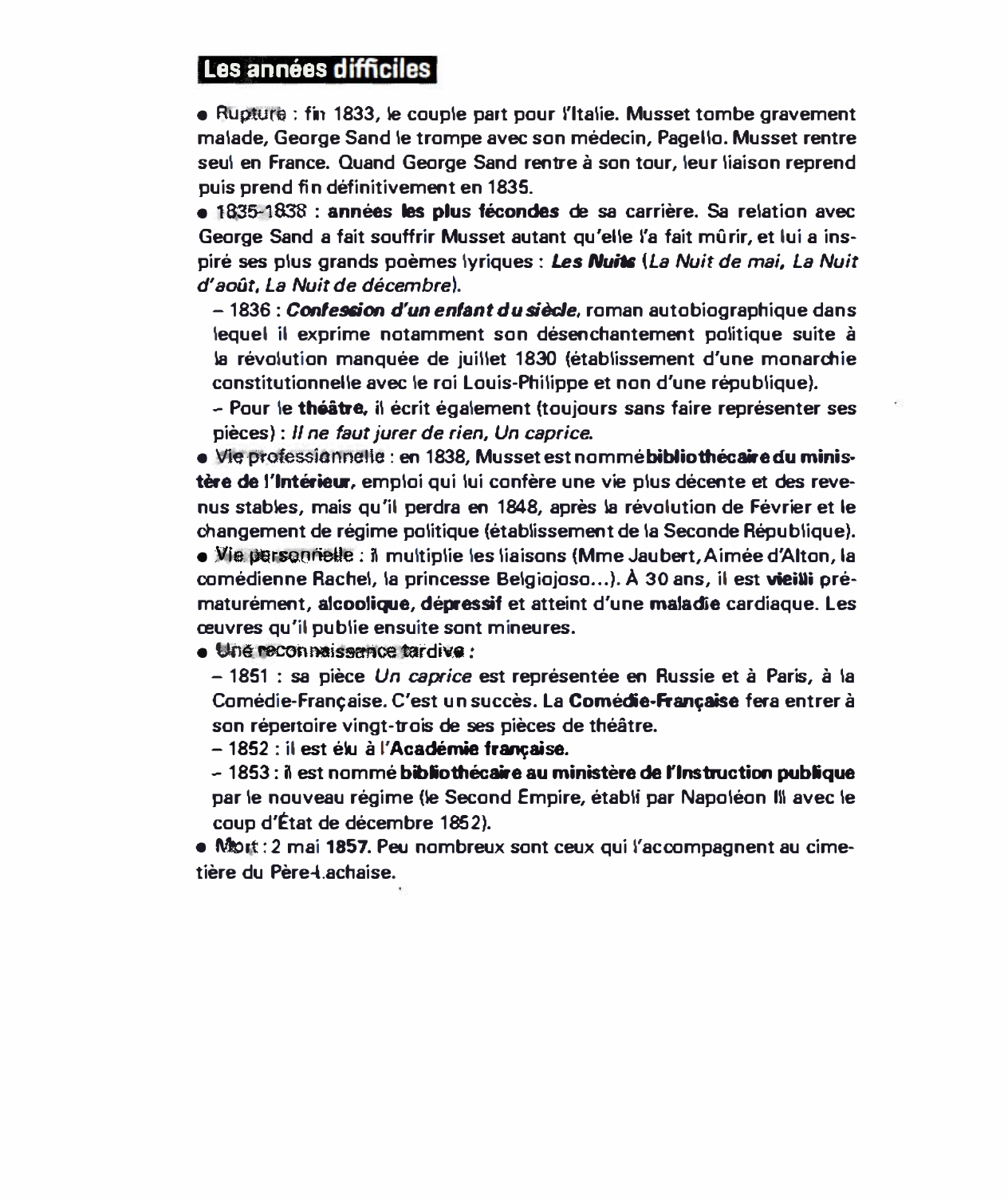 Prévisualisation du document Biographie d'Alfred de Musset