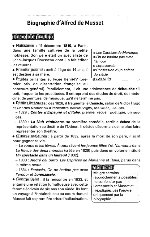 Prévisualisation du document Biographie d'Alfred de Musset