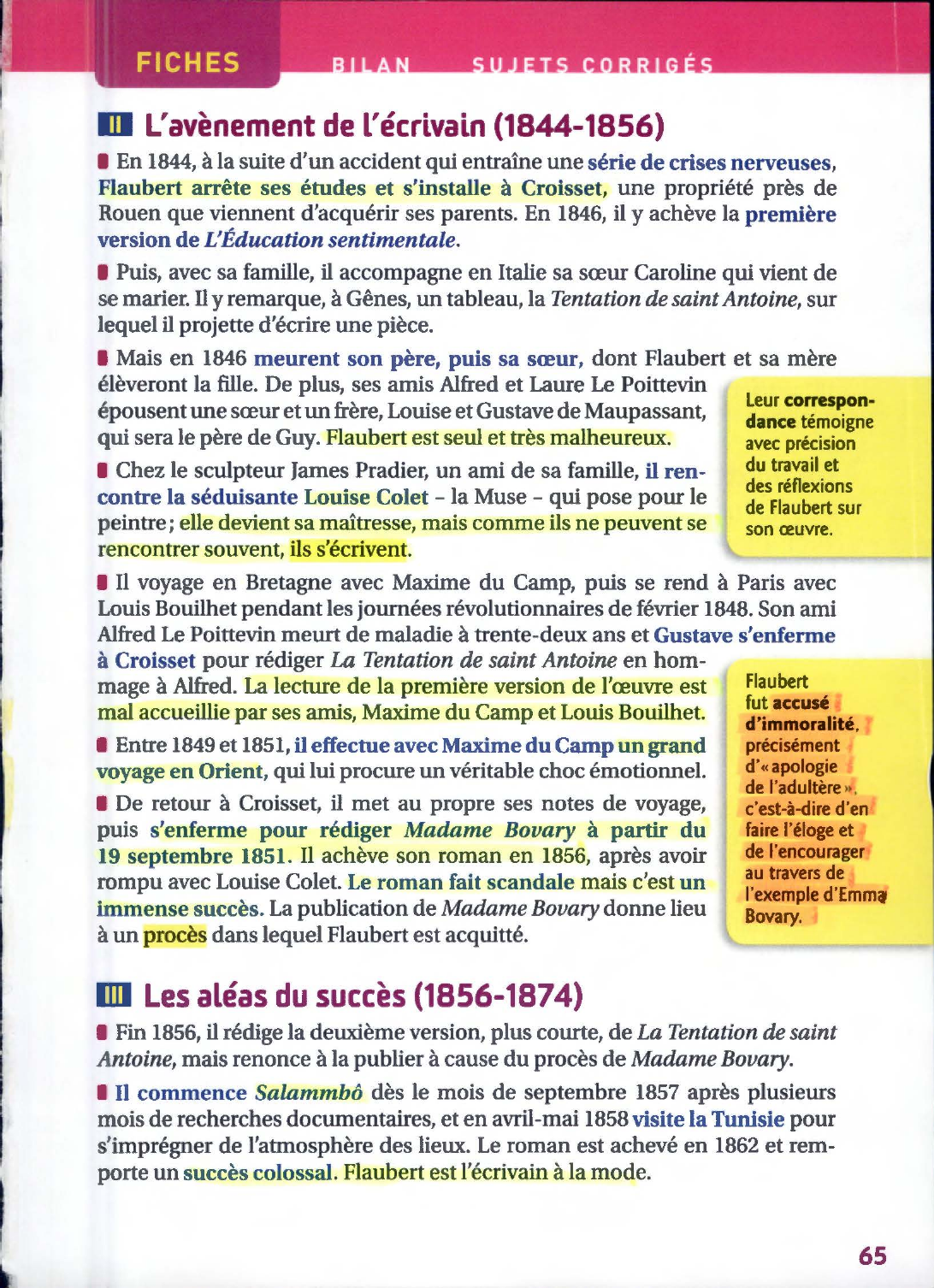 Prévisualisation du document Biographie de Gustave Flaubert