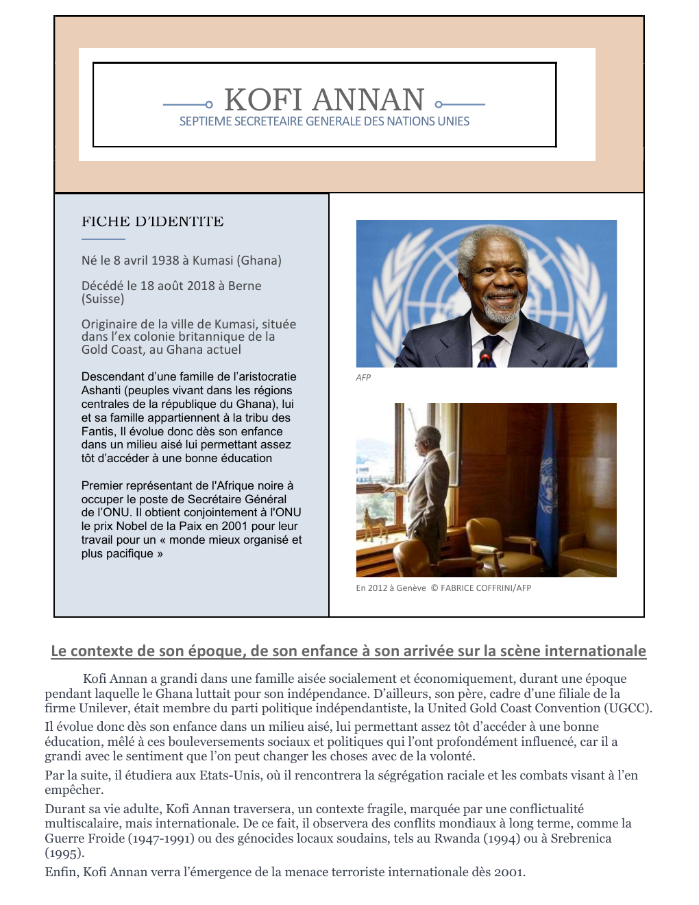 Prévisualisation du document biographie de koffi Annan