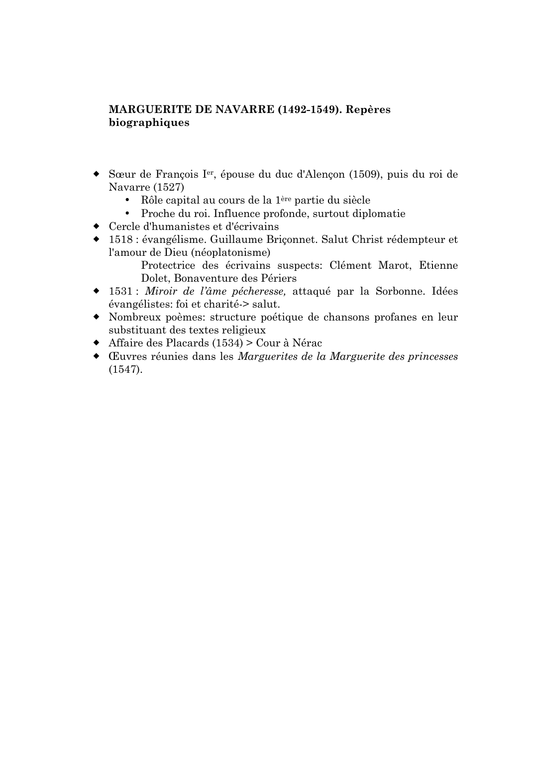 Prévisualisation du document Biographie de Marguerite de Navarre