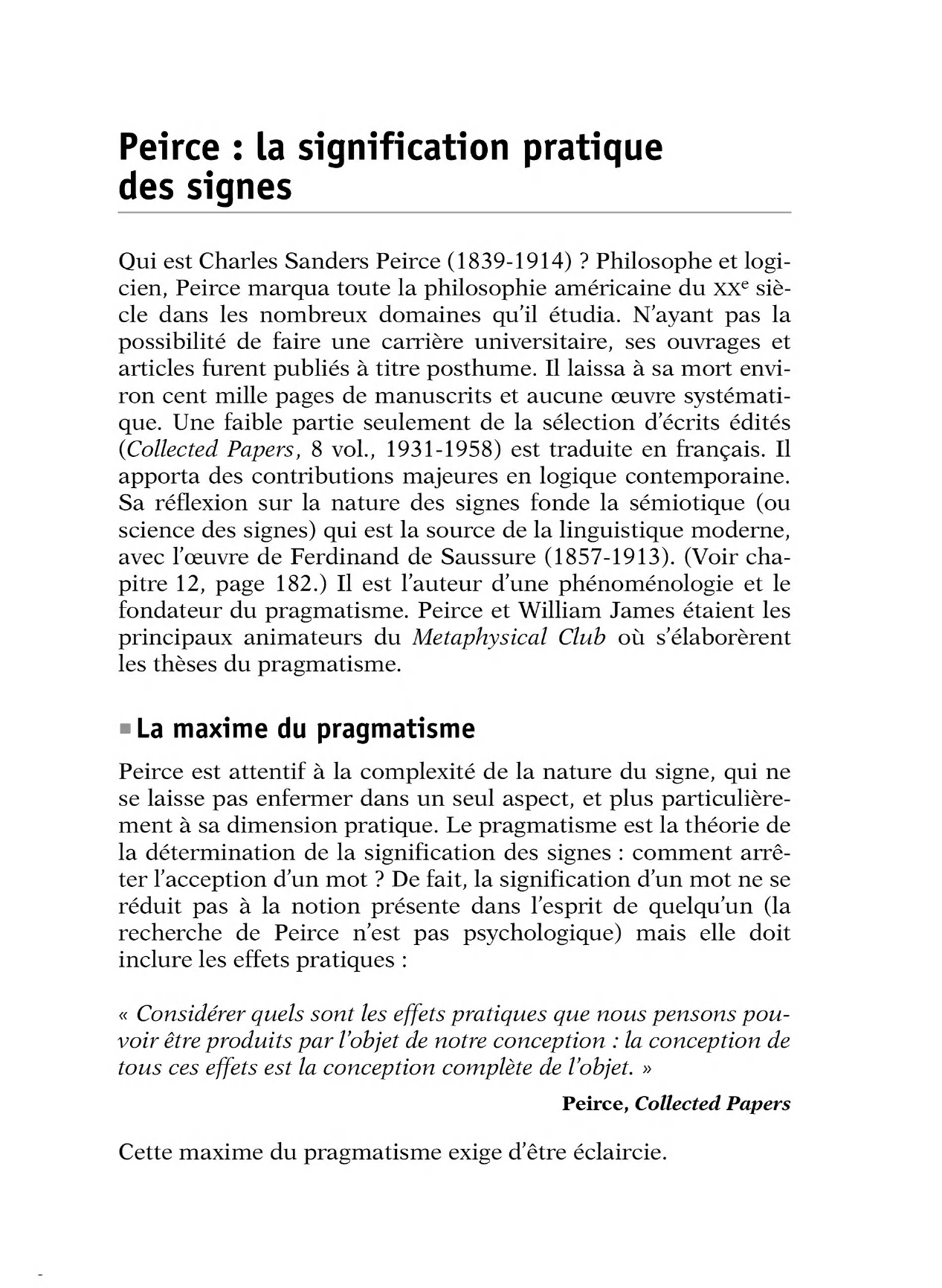 Prévisualisation du document Biographie de PEIRCE (Charles-Santiago-Sanders).