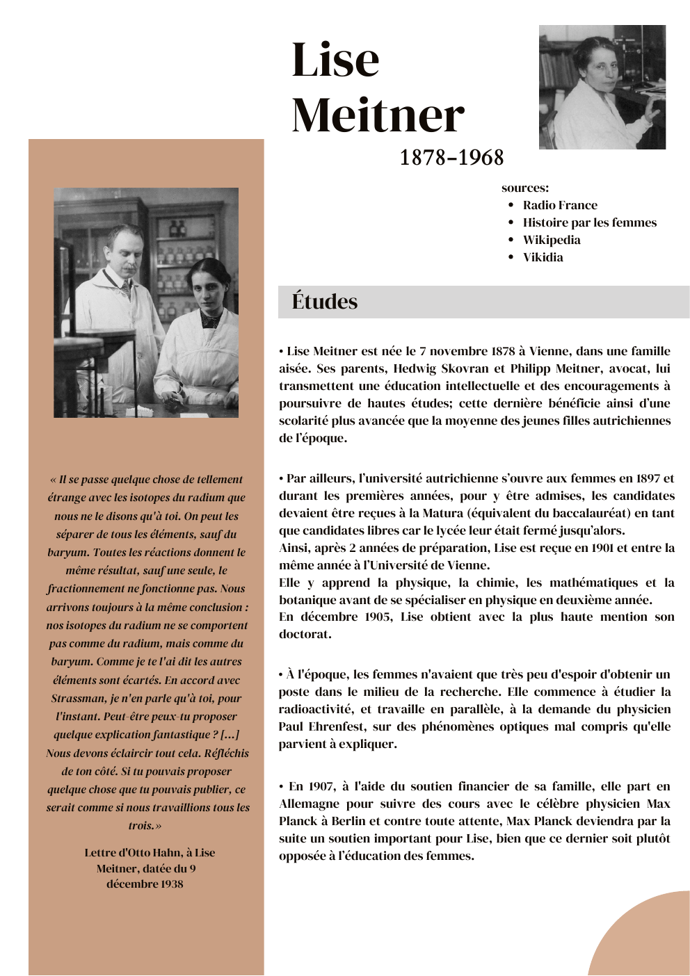 Prévisualisation du document Biographie Lise Meitner
