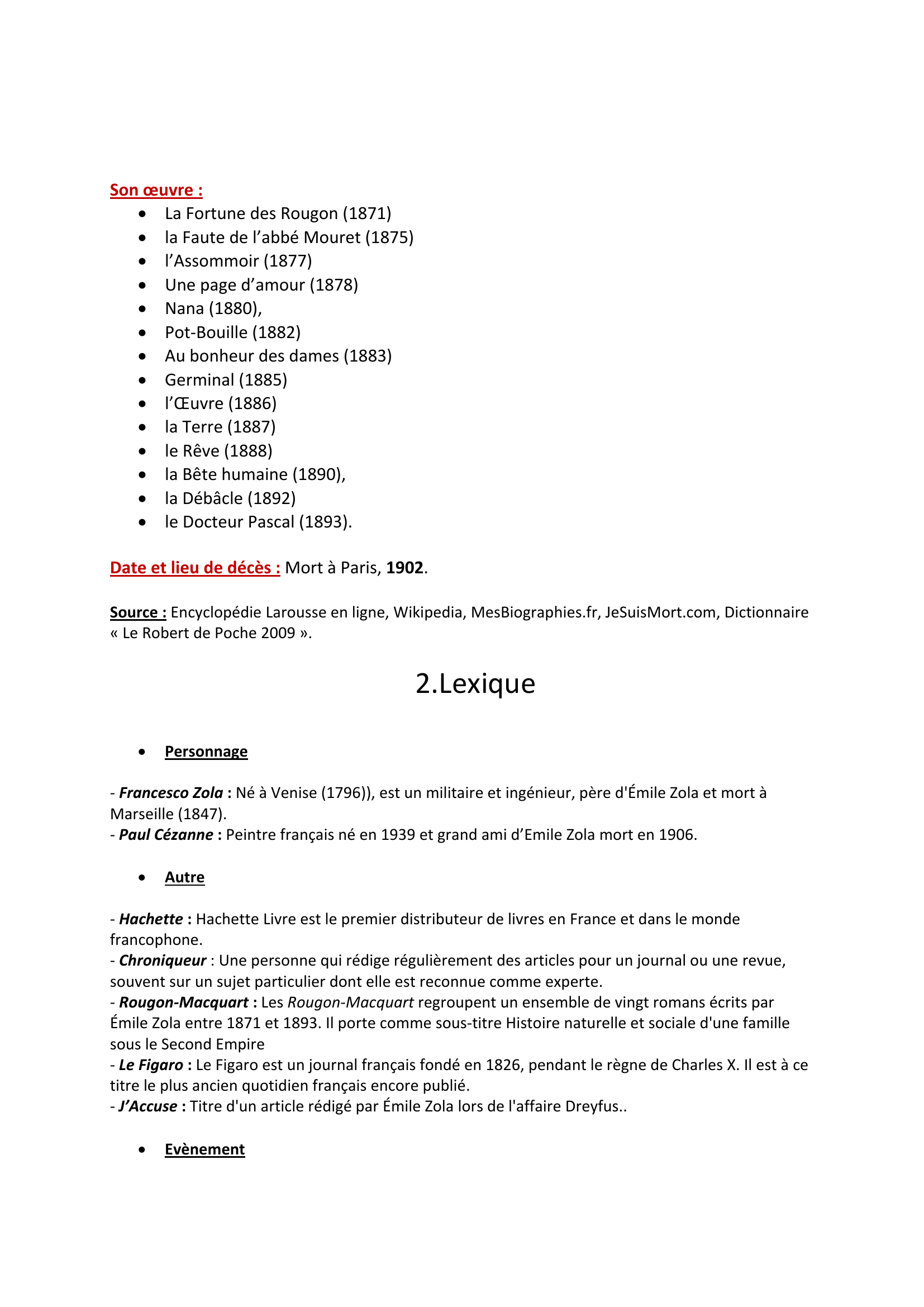 Prévisualisation du document Biographie type colllège : Emile Zola
