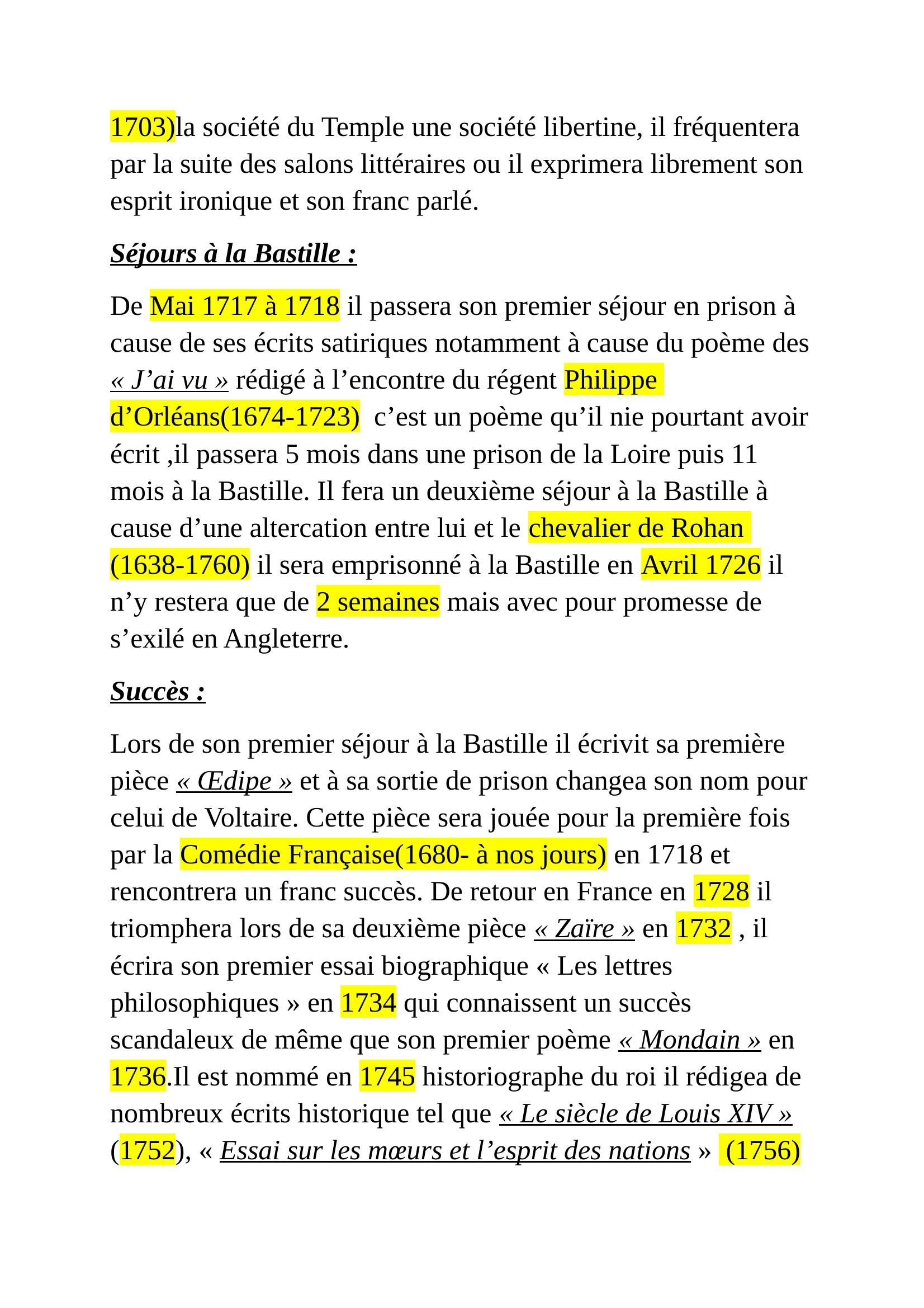 Prévisualisation du document Biographie Voltaire