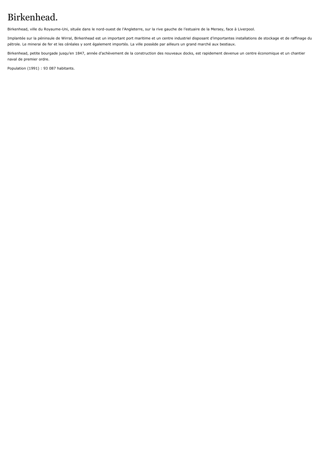 Prévisualisation du document Birkenhead.