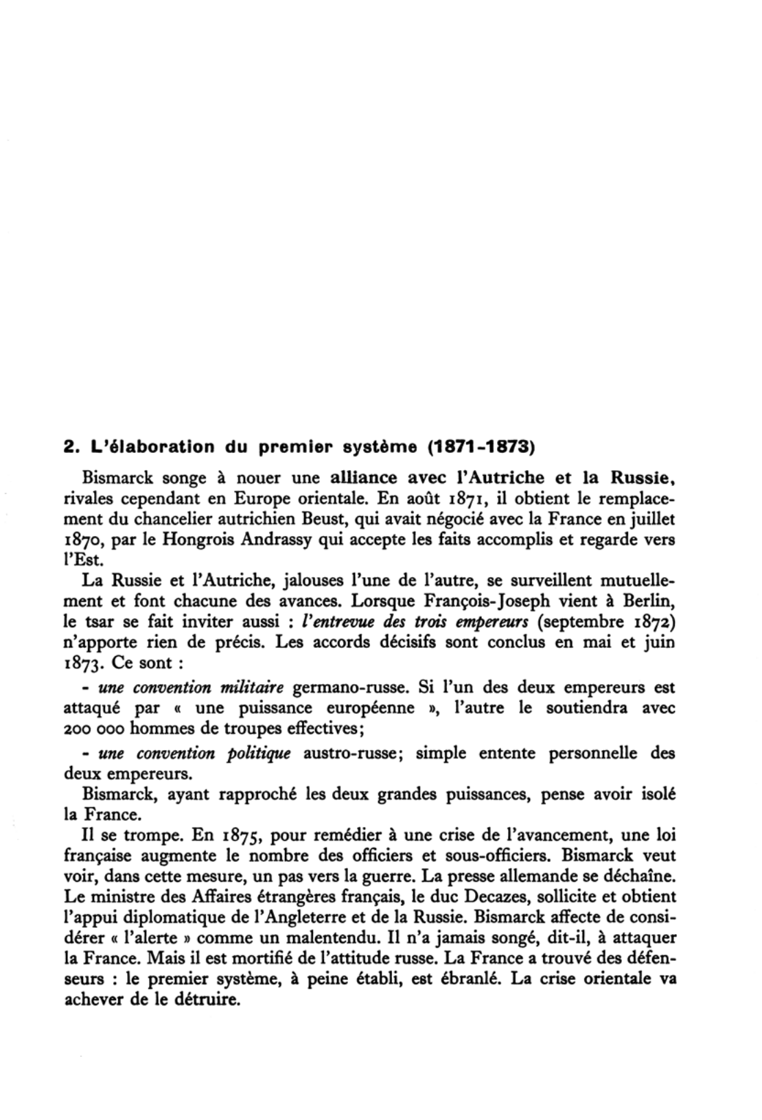 Prévisualisation du document BISMARCK ET L'HÉGÉMONIE ALLEMANDE (1870-1890) - Histoire