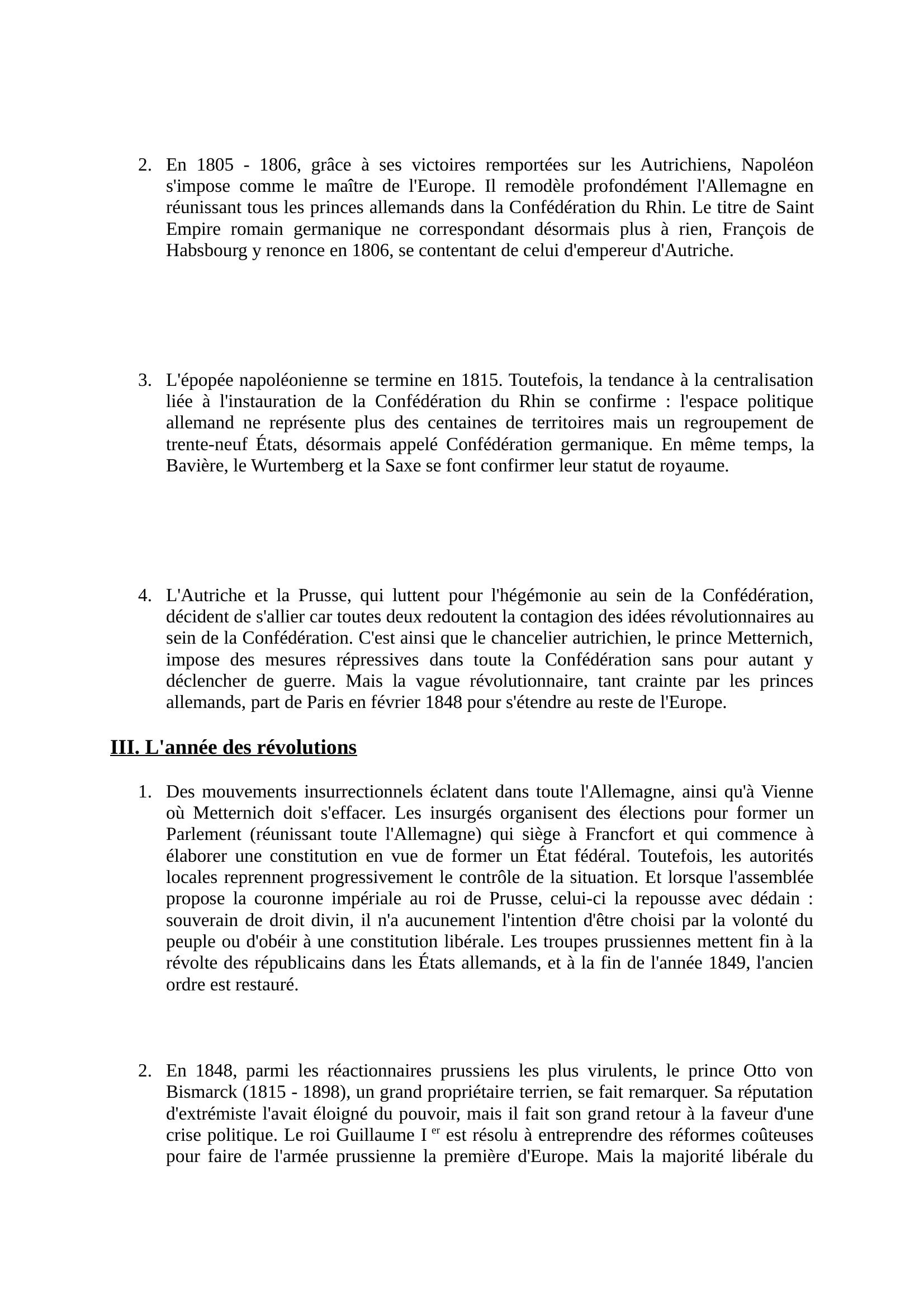 Prévisualisation du document BISMARCK ET L'UNITÉ ALLEMANDE