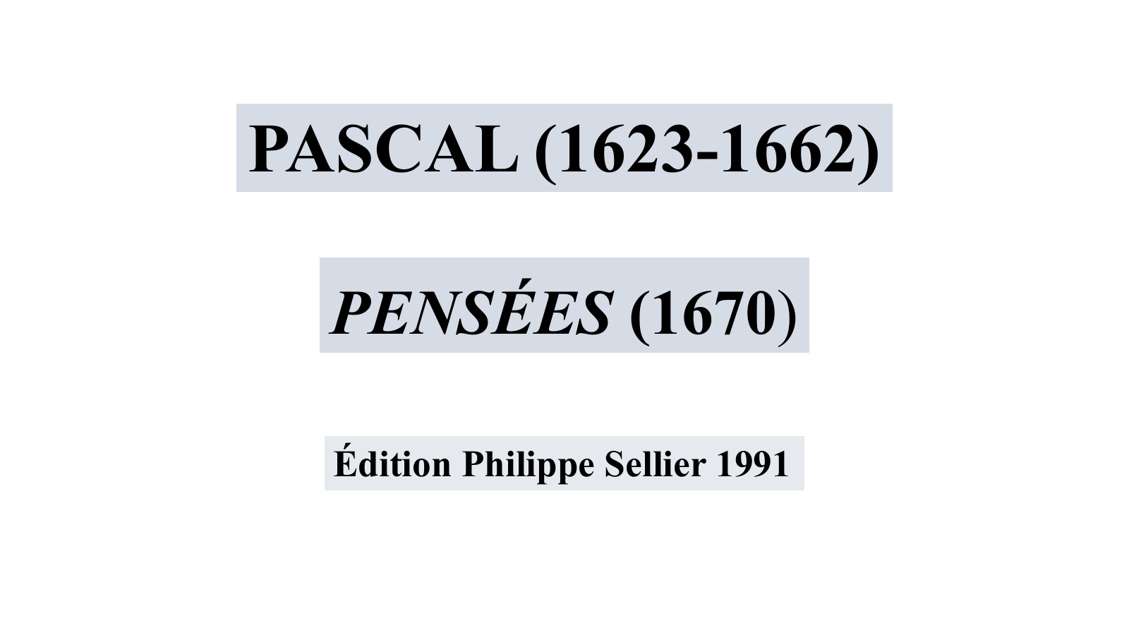 Prévisualisation du document Blaise Pascal, Pensée et parcours