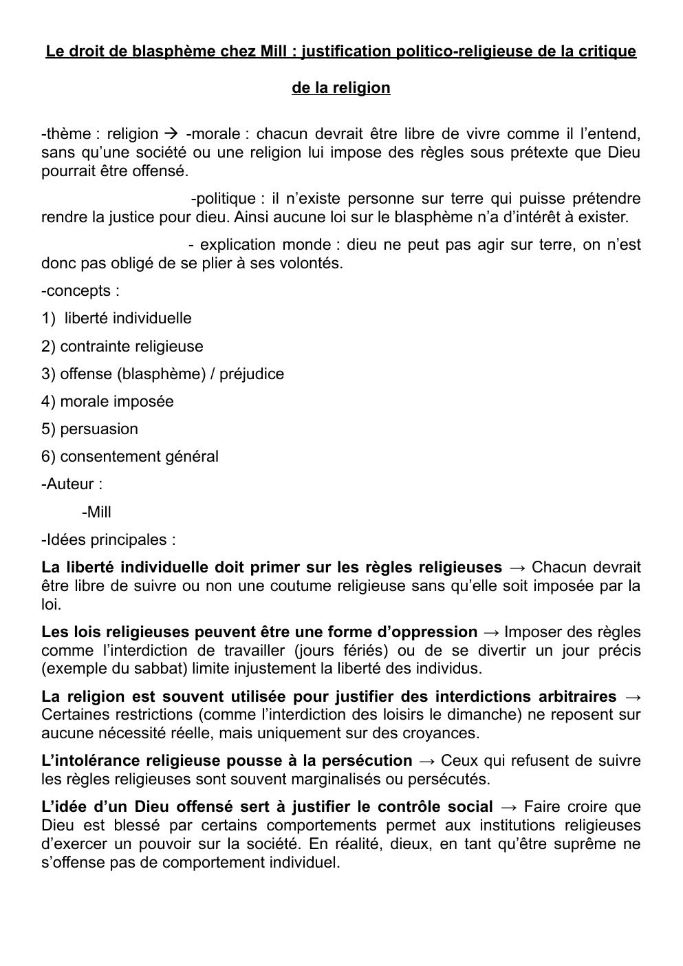 Prévisualisation du document blaspheme mill