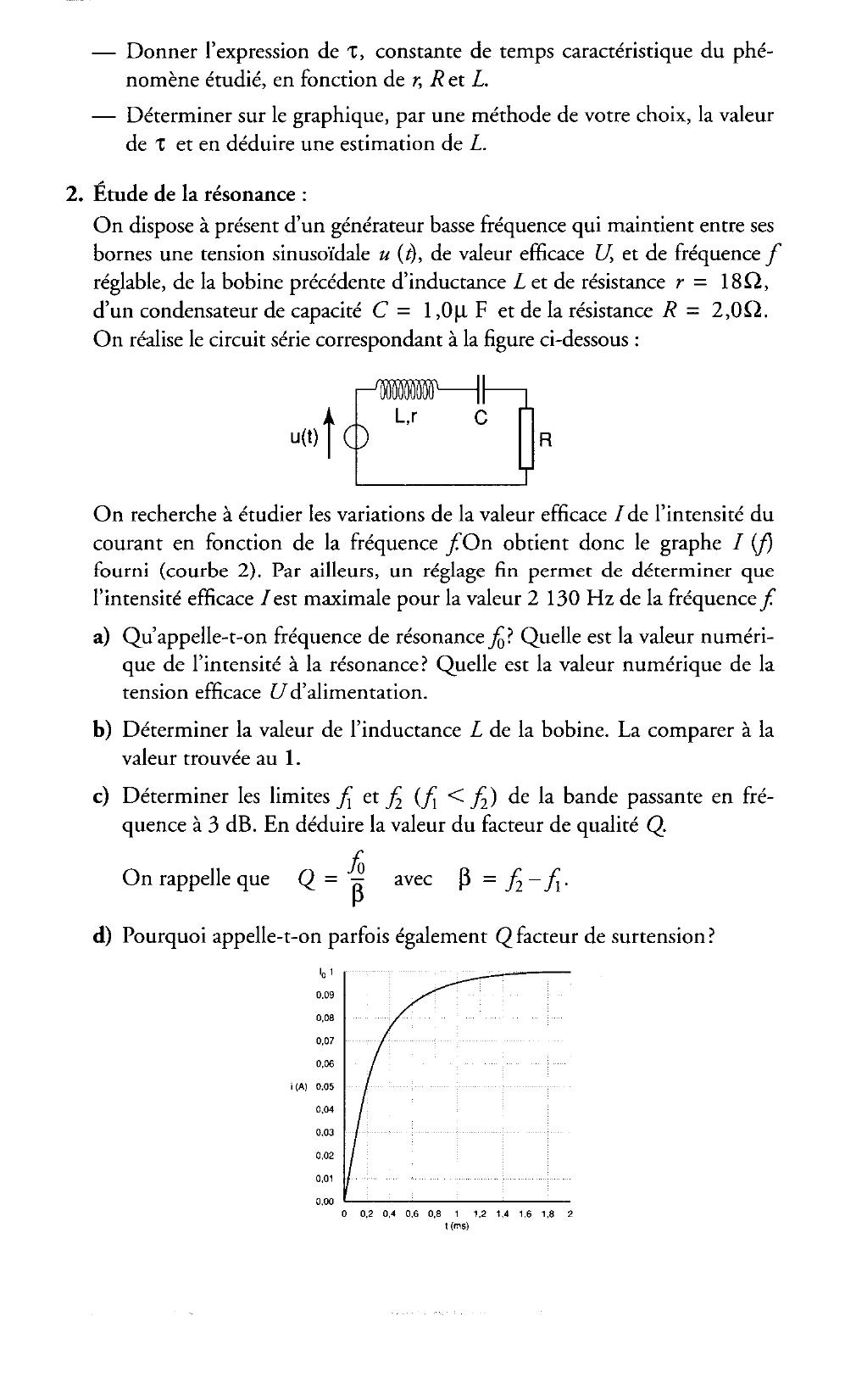 Prévisualisation du document Bobine d'induction, résonance