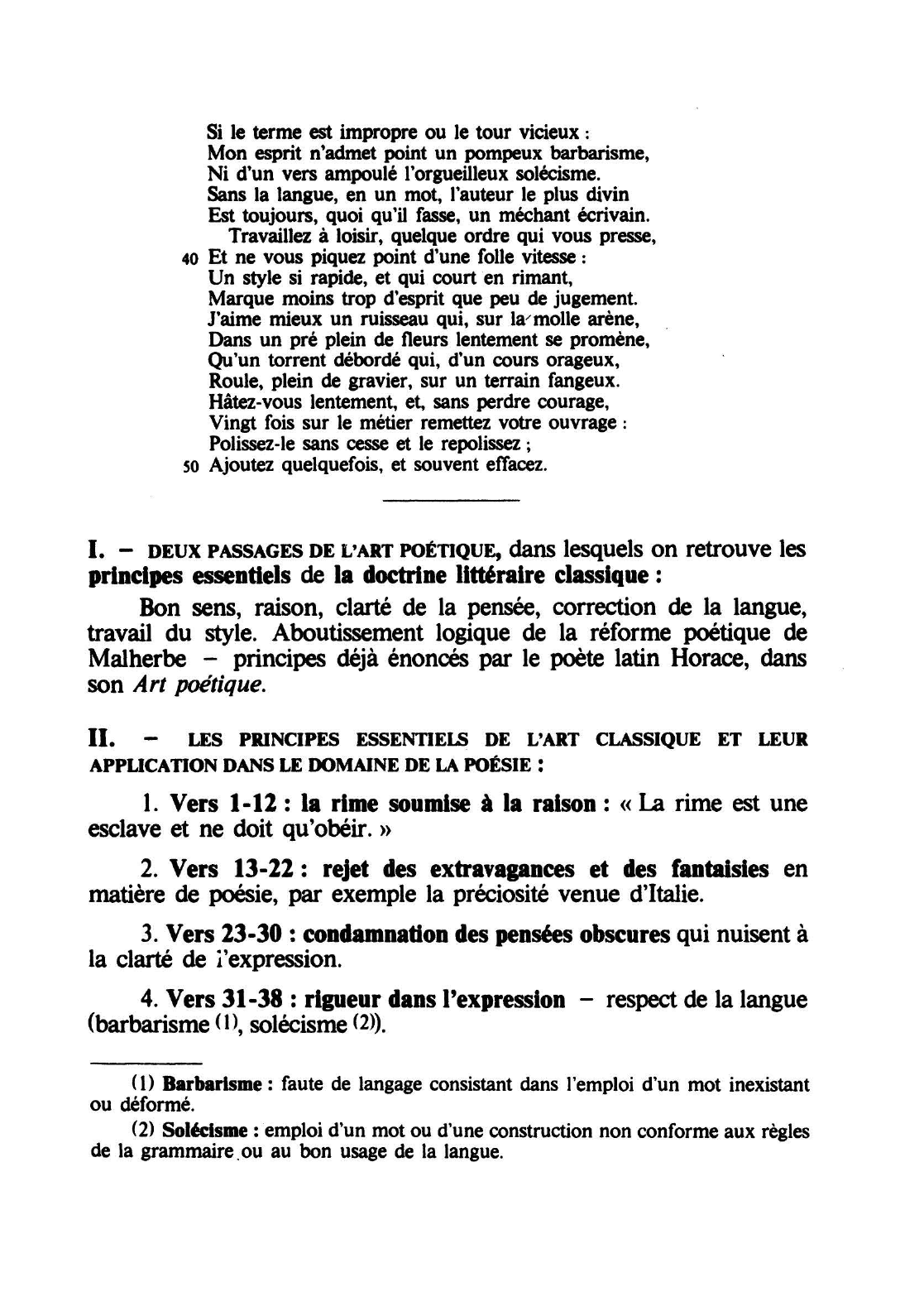 Prévisualisation du document BOILEAU : Art poltique CONSEILS SUR L'ART D'ÉCRIRE (Poésie) (Chant 1, vers 27-48 et 147-174) - Commentaire