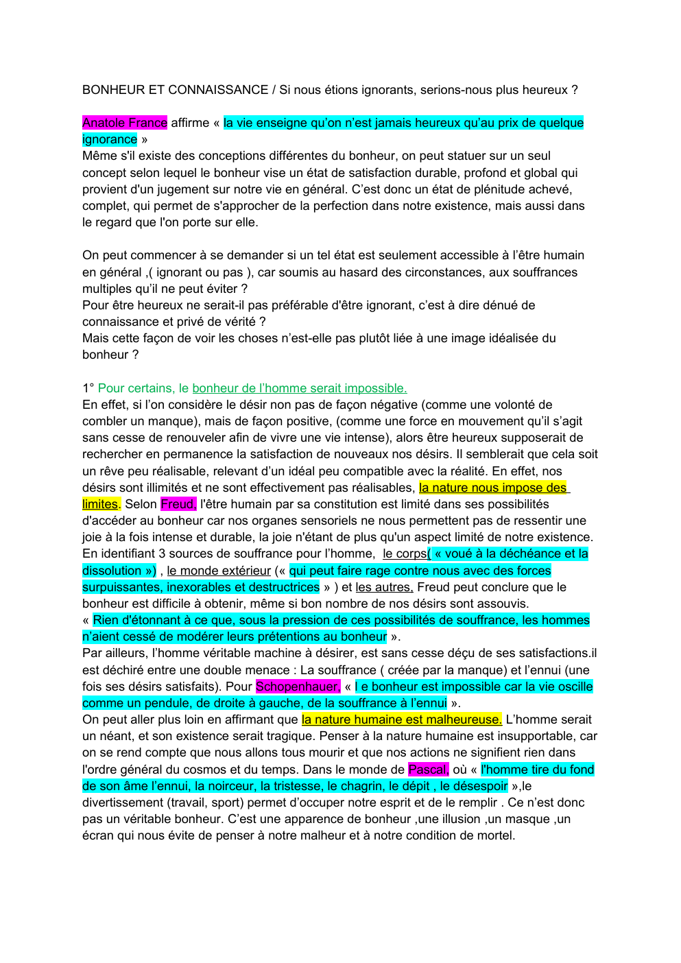 Prévisualisation du document BONHEUR ET CONNAISSANCE