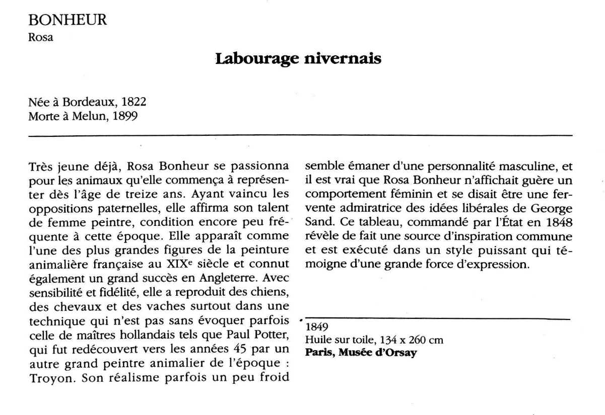 Prévisualisation du document BONHEUR Rosa : Labourage nivernais