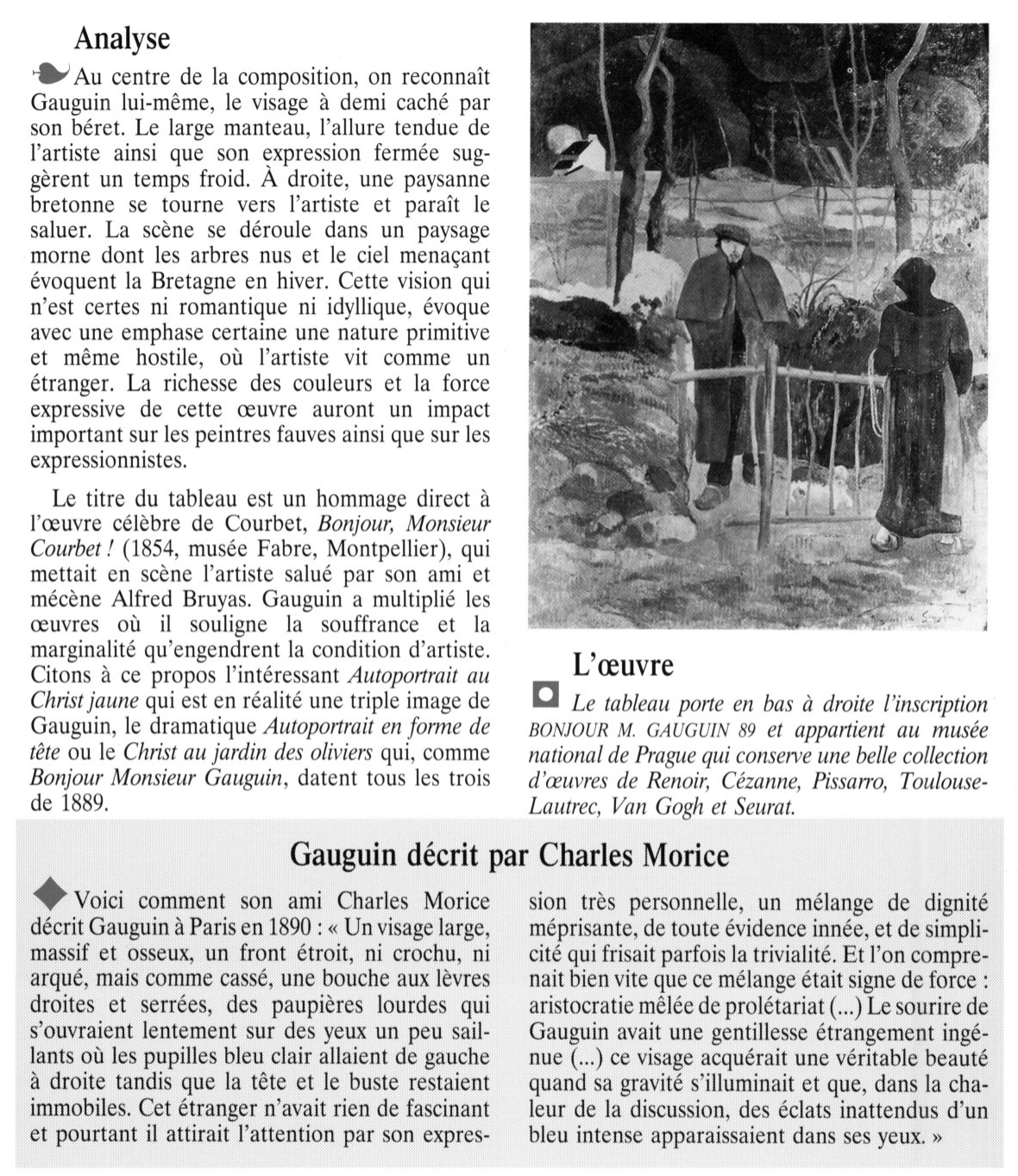 Prévisualisation du document Bonjour monsieur Gauguin