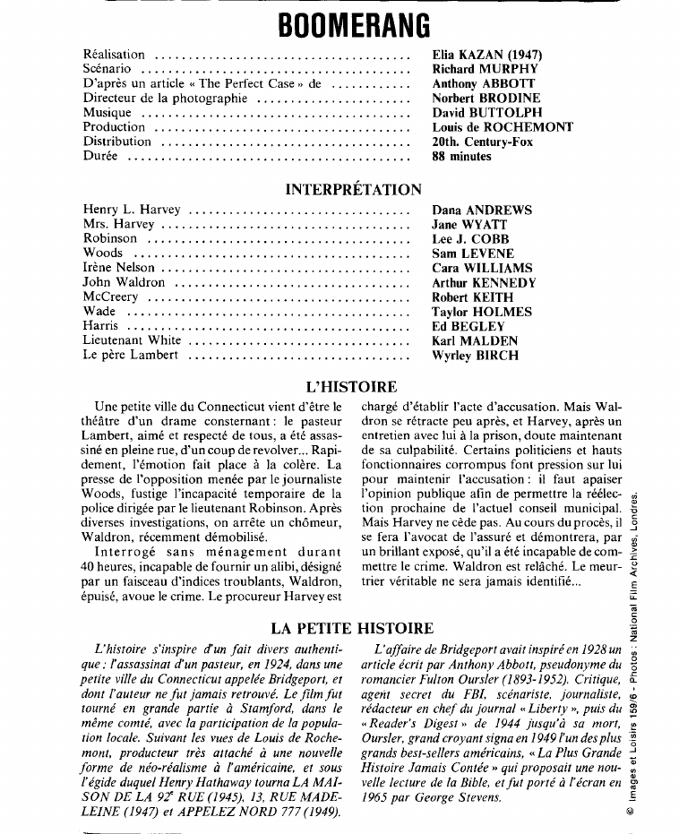 Prévisualisation du document BOOMERANG