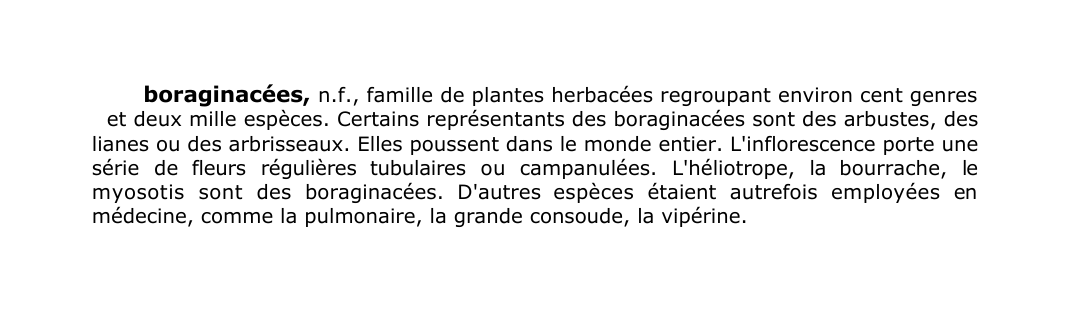 Prévisualisation du document boraginacées