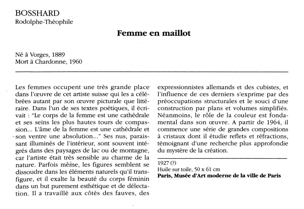 Prévisualisation du document BOSS HARD Rodolphe-Théophile : Femme en maillot