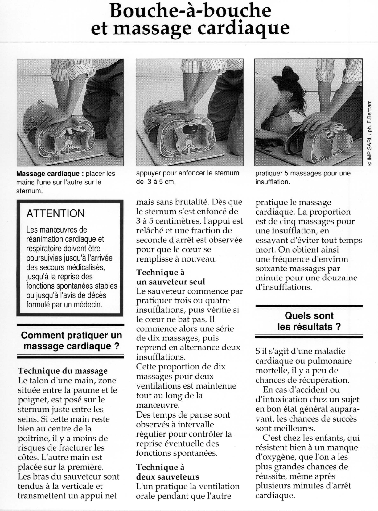 Prévisualisation du document Bouche-à-bouche
et massage cardiaque.