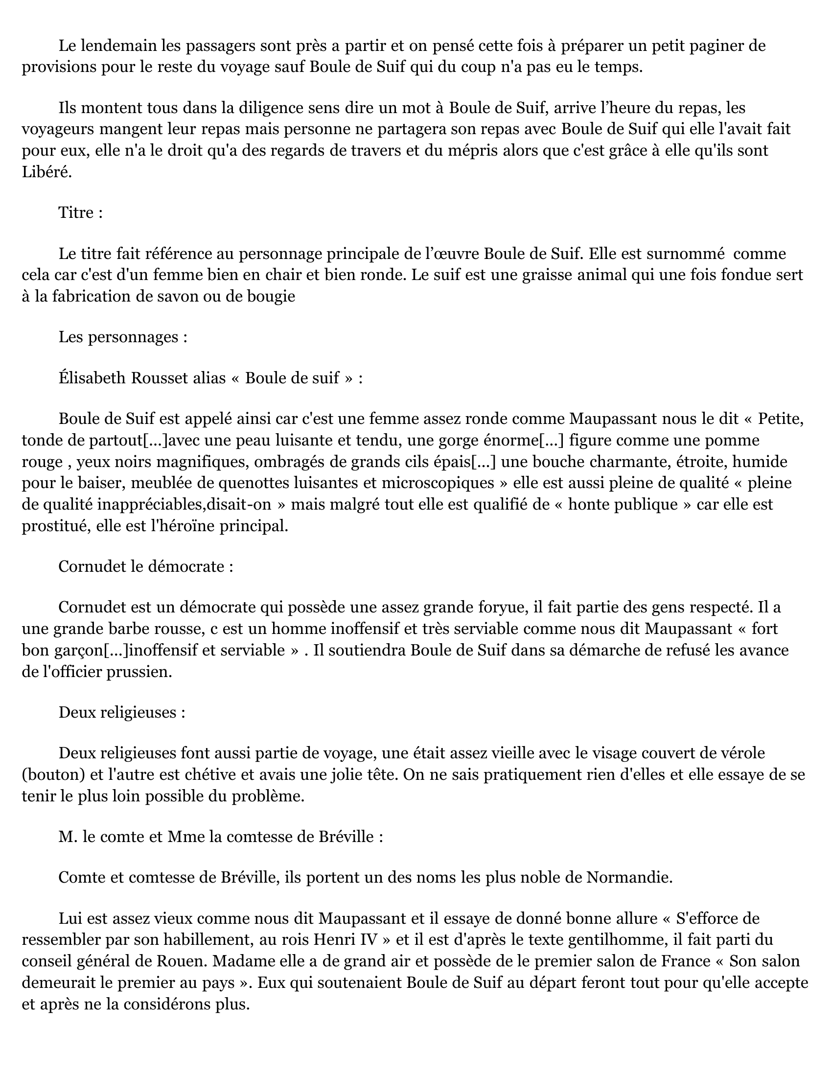 Prévisualisation du document Boule de Suif - Maupassant (résumé)
