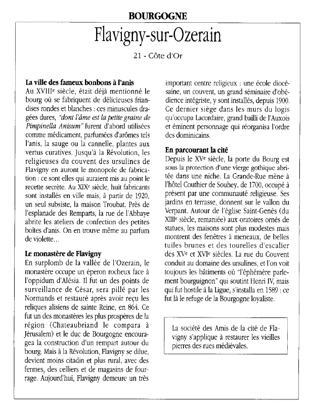 Prévisualisation du document BOURGOGNEFlavigny-sur-Ozerain.