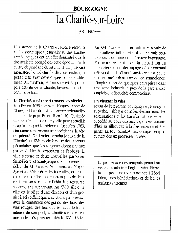 Prévisualisation du document BOURGOGNELa Charité-sur-Loire.