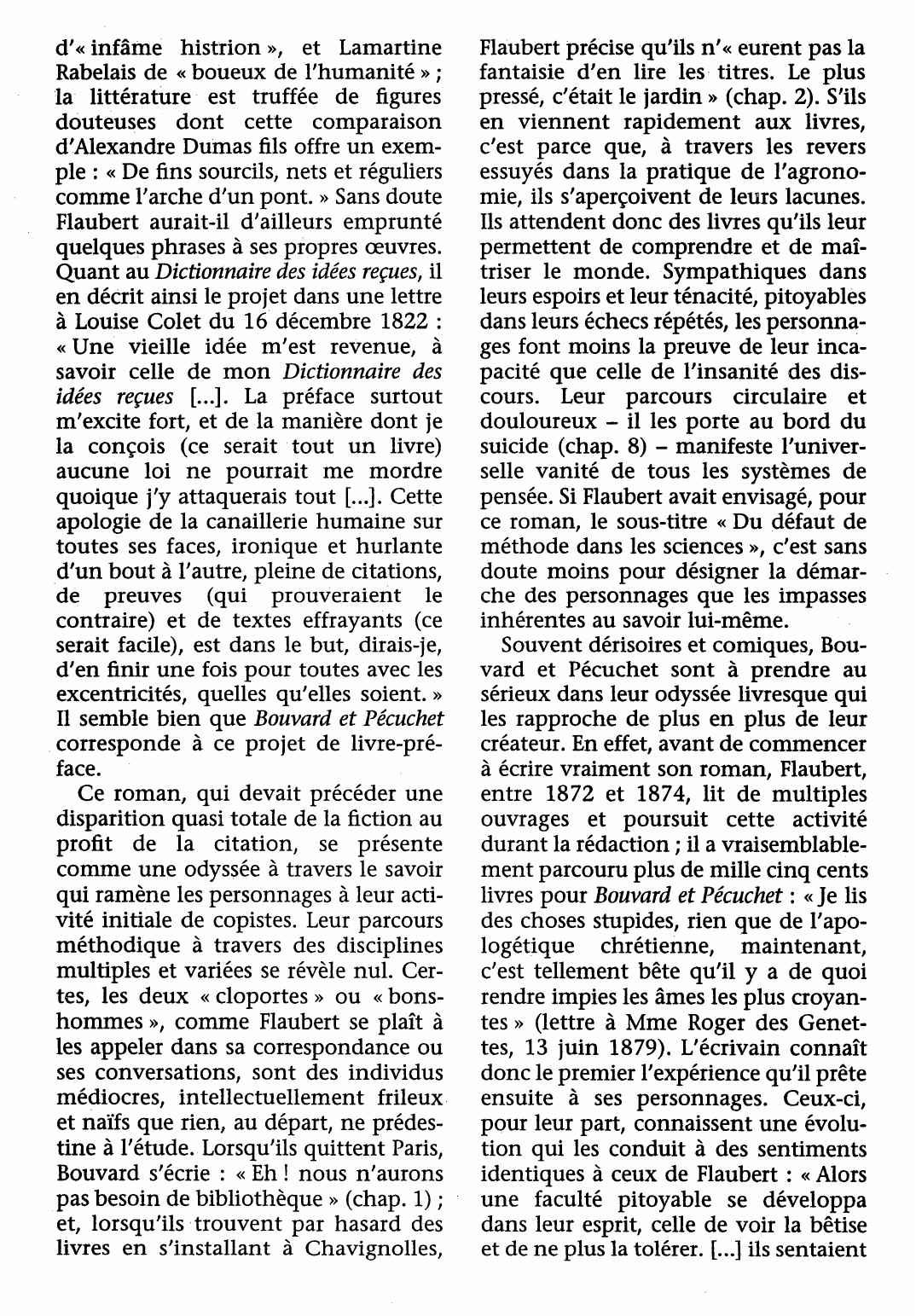 Prévisualisation du document Bouvard et Pécuchet de Gustave Flaubert (fiche de lecture et critique)