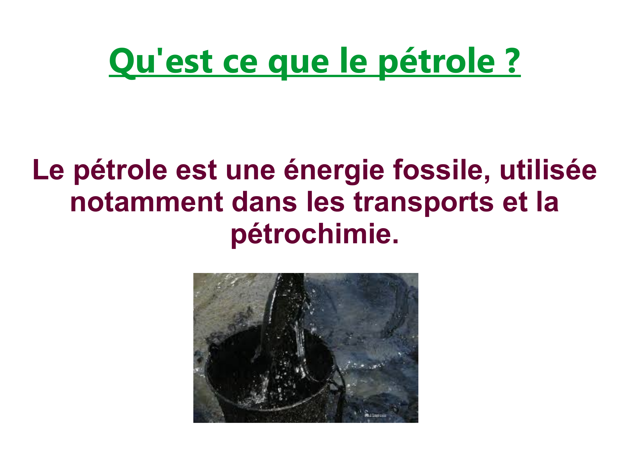 Prévisualisation du document Les conséquences de l'exploitation du pétrole  Qu'est ce que le pétrole ?