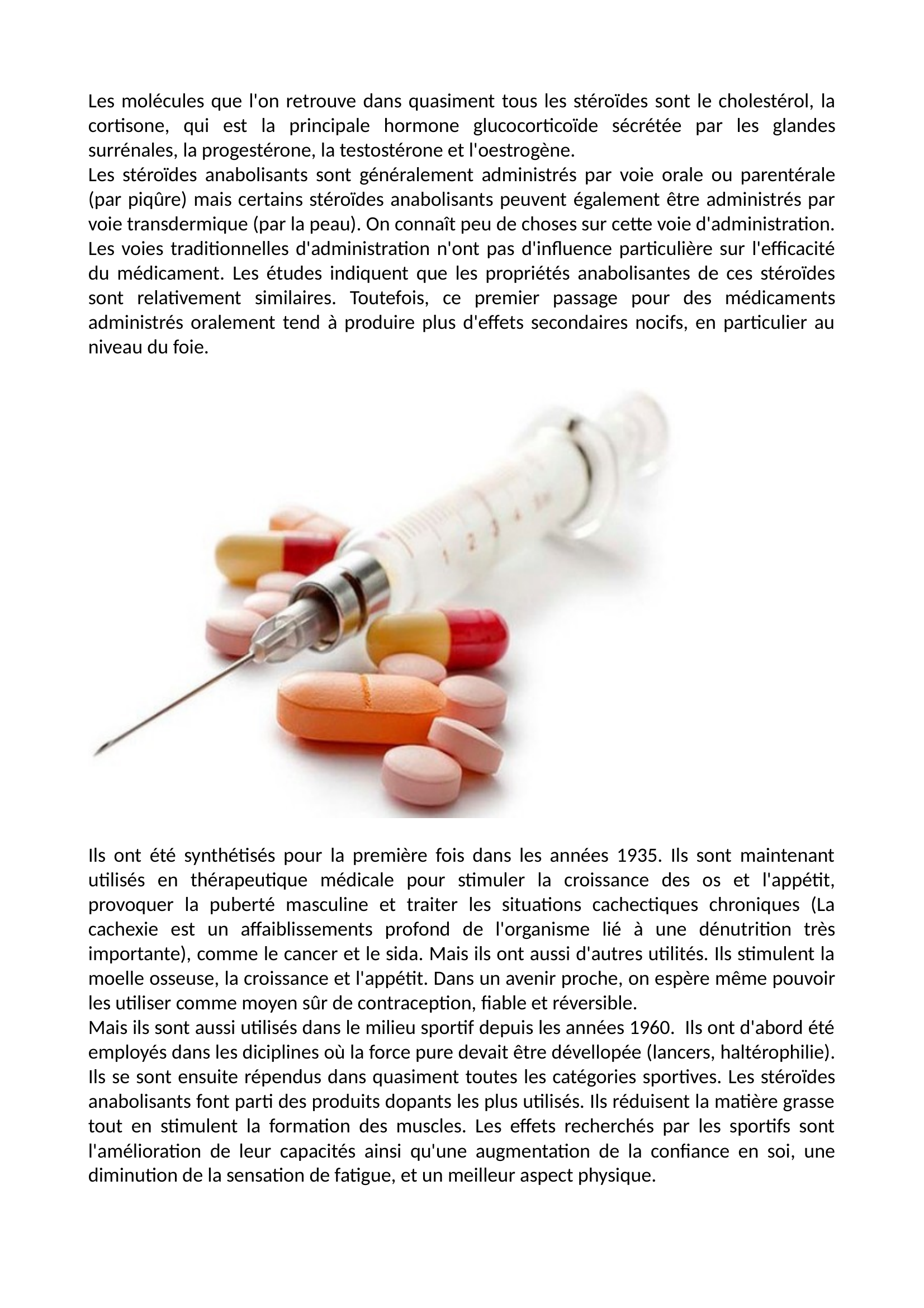 Prévisualisation du document LES STEROÏDES ANABOLISANTS  Qu'est ce que les stéroïdes anabolisants ?