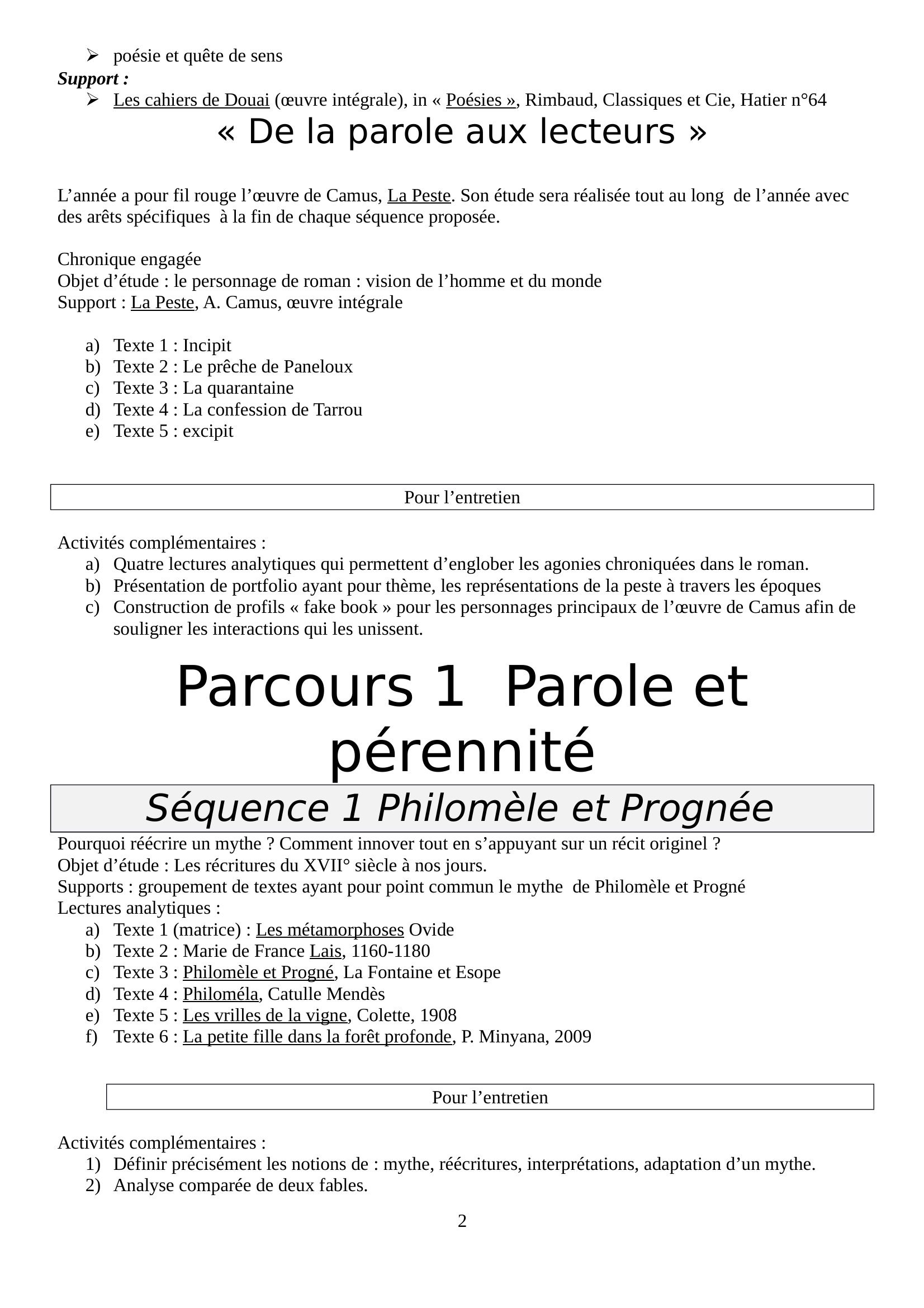 Prévisualisation du document Lycée Ste AgnèsClasse 1ère L 

 
7 rue