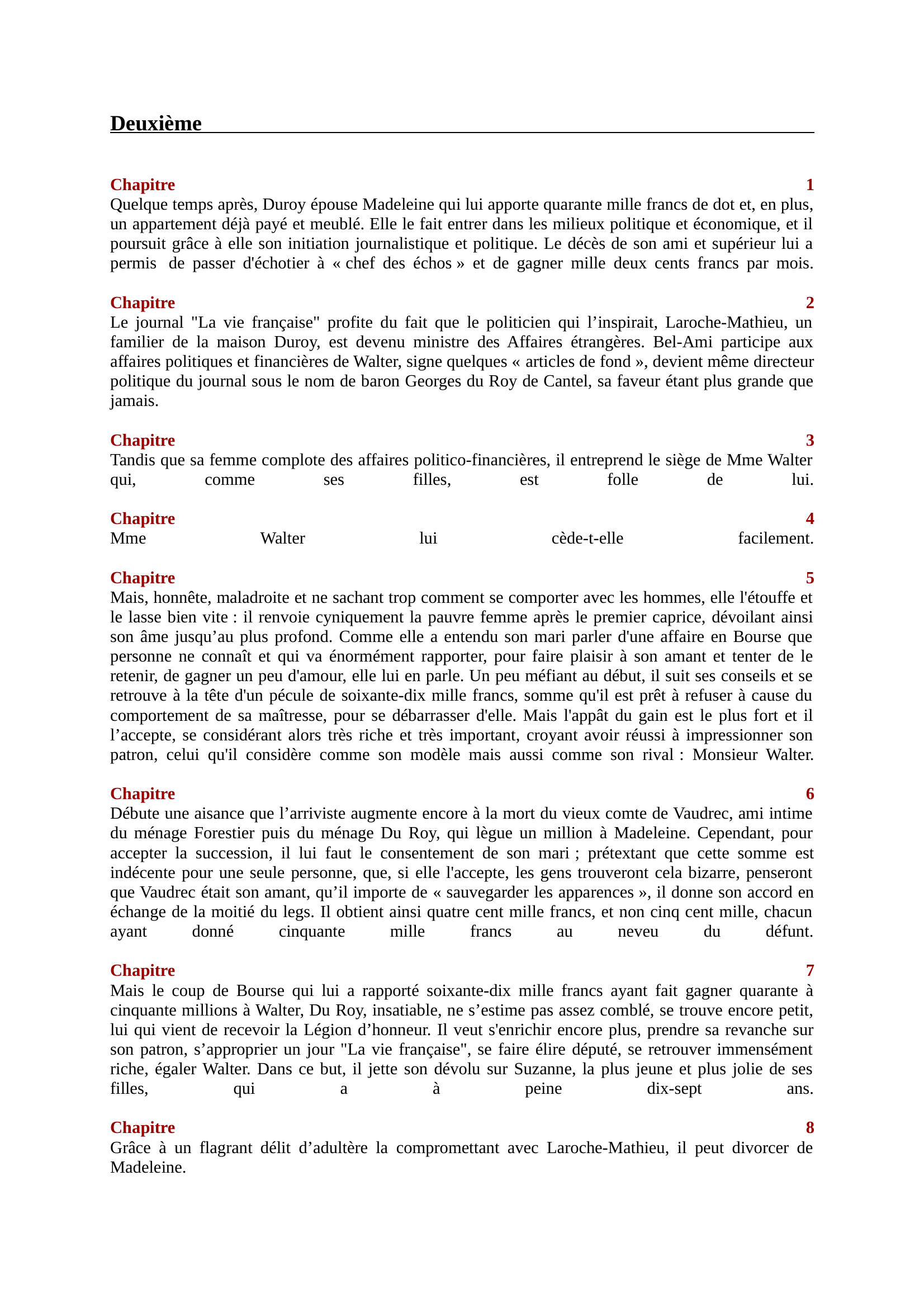 Prévisualisation du document premièreChapitre 1Le 28 juin 1880, Georges Duroy, fils