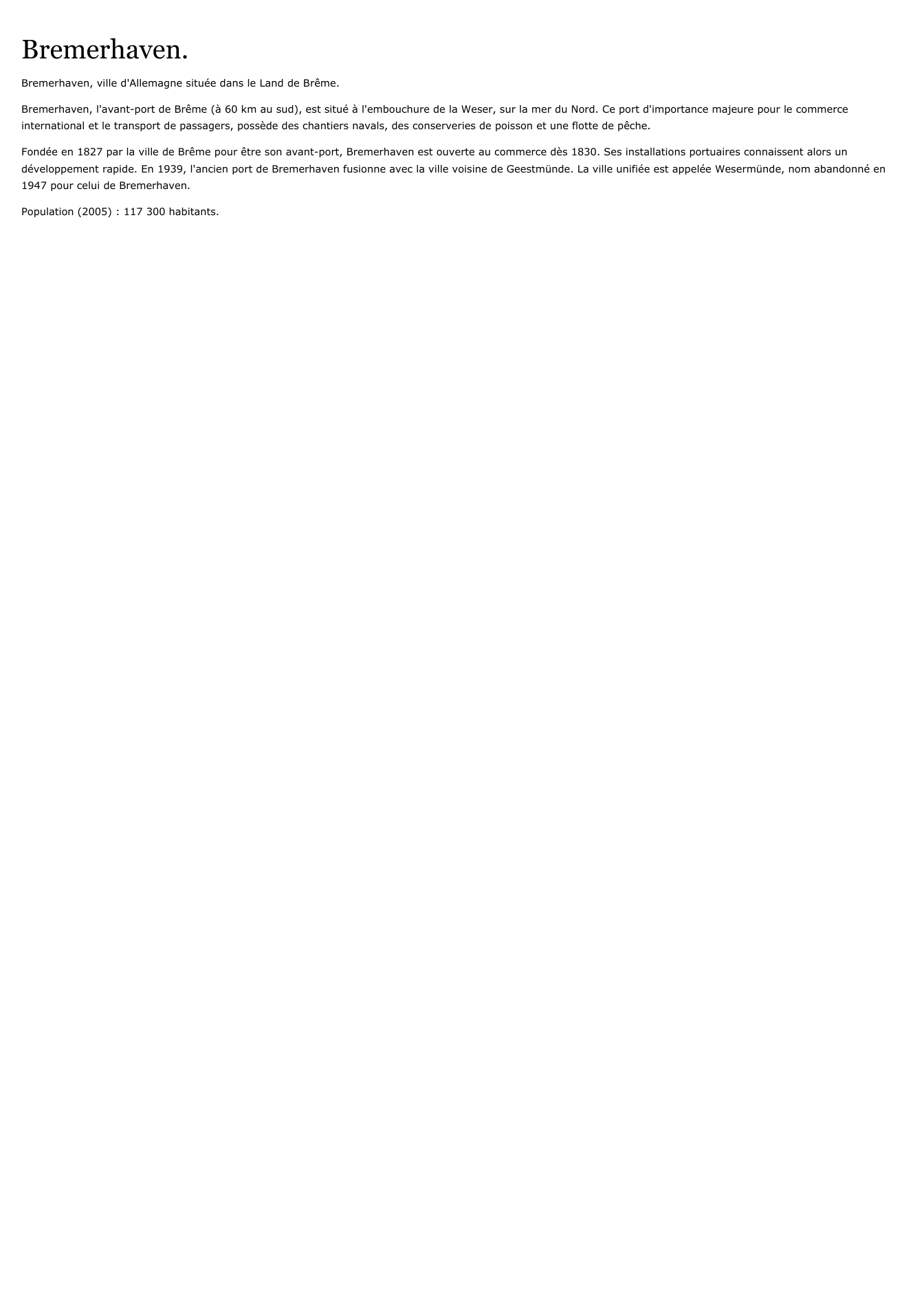Prévisualisation du document Bremerhaven.