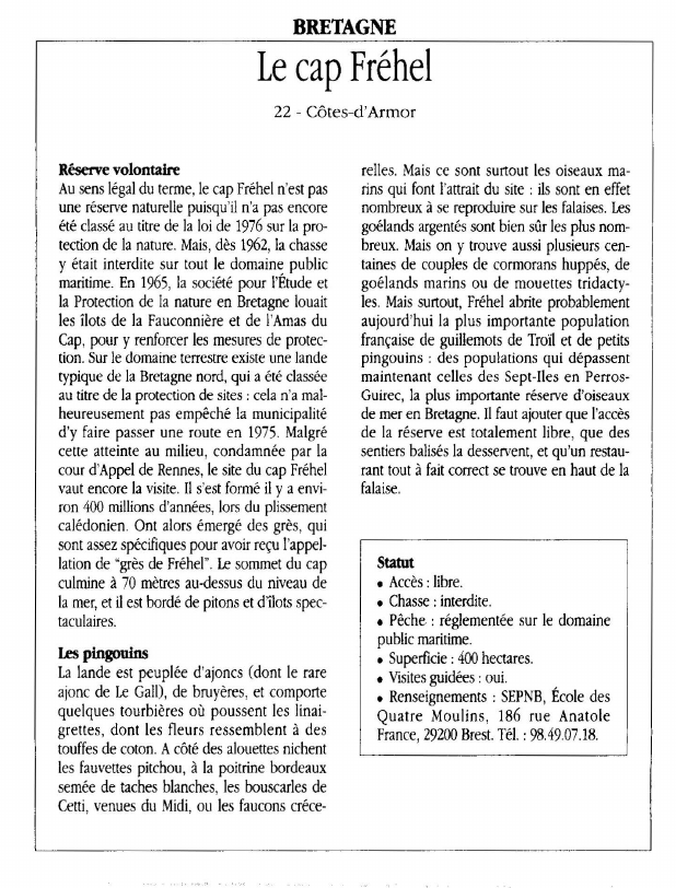 Prévisualisation du document BRETAGNELe cap Fréhel.