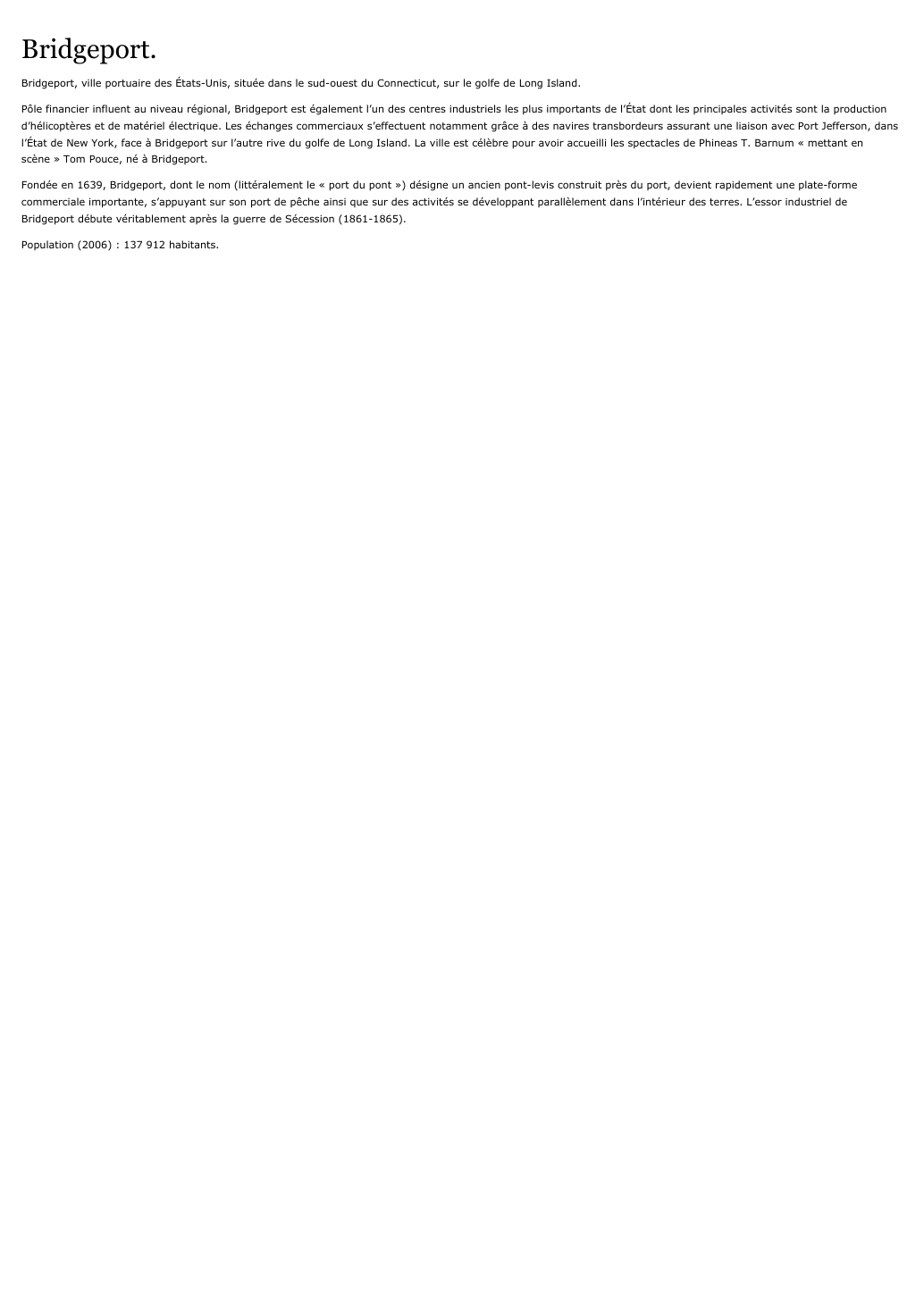 Prévisualisation du document Bridgeport.