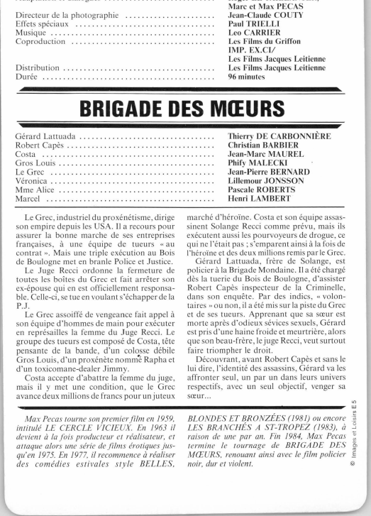 Prévisualisation du document BRIGADE DES M¼URS