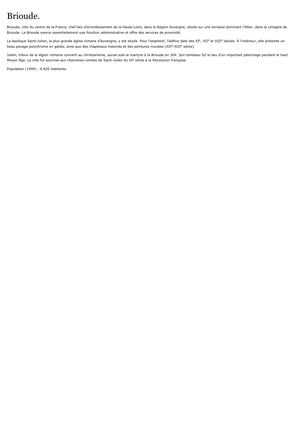 Prévisualisation du document Brioude.