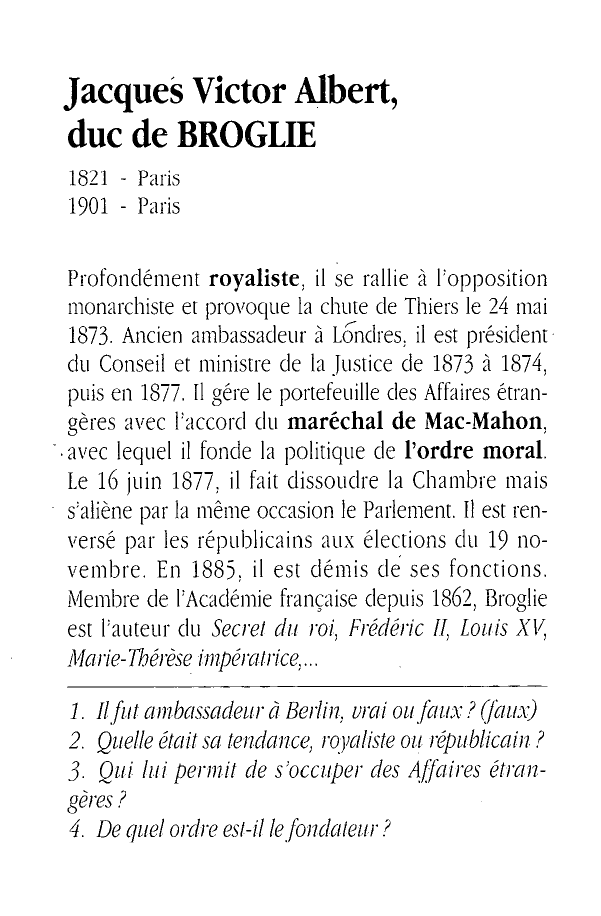 Prévisualisation du document Broglie, Jacques, Victor, Albert, duc de