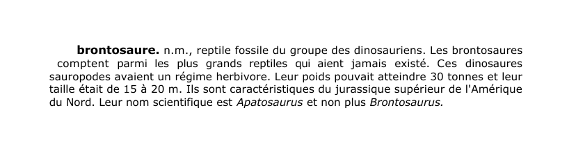 Prévisualisation du document brontosaure.