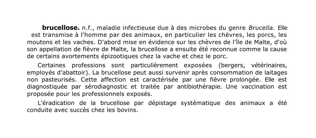 Prévisualisation du document brucellose.