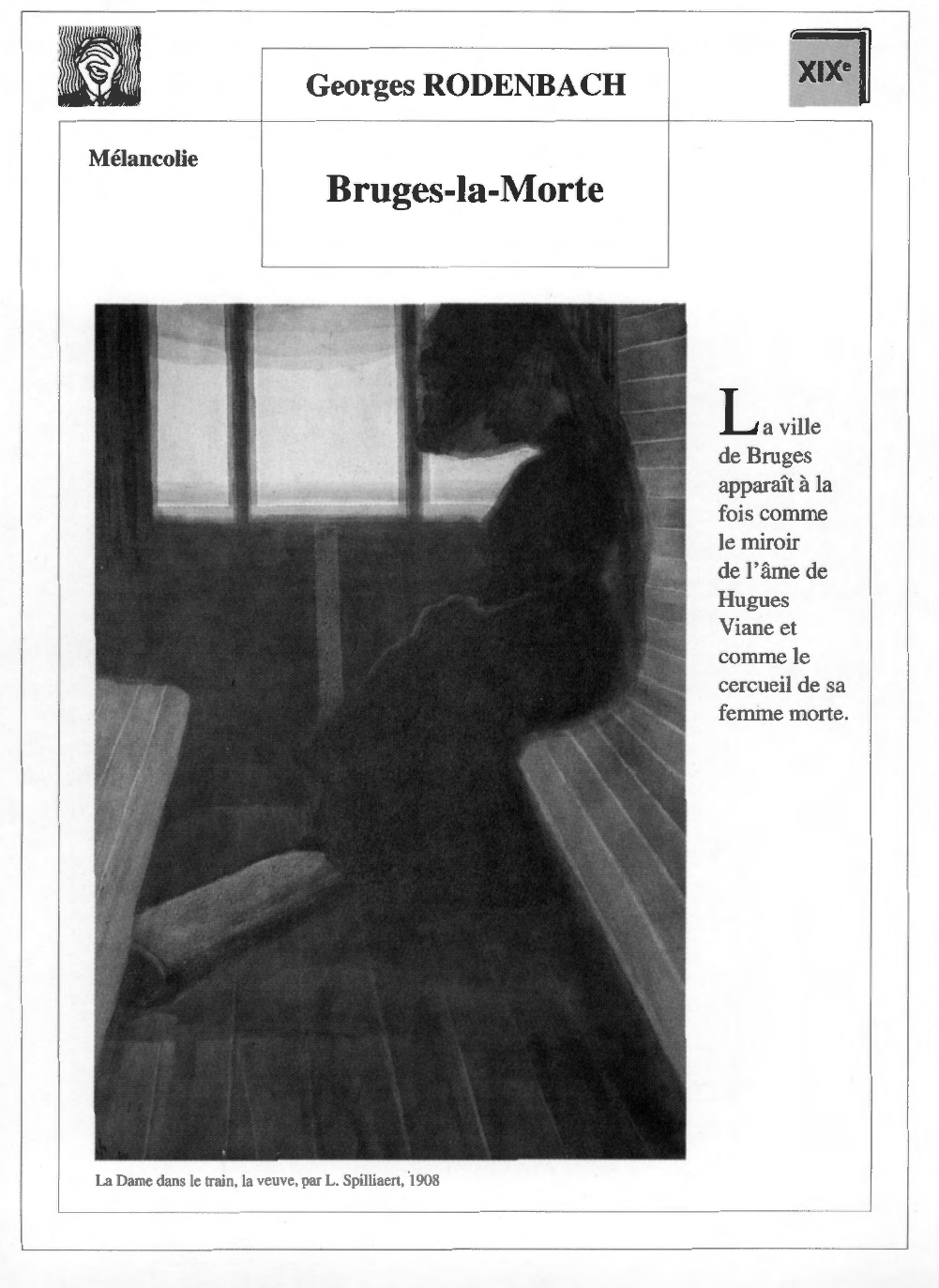 Prévisualisation du document Bruges-la-Morte, de Georges Rodenbach