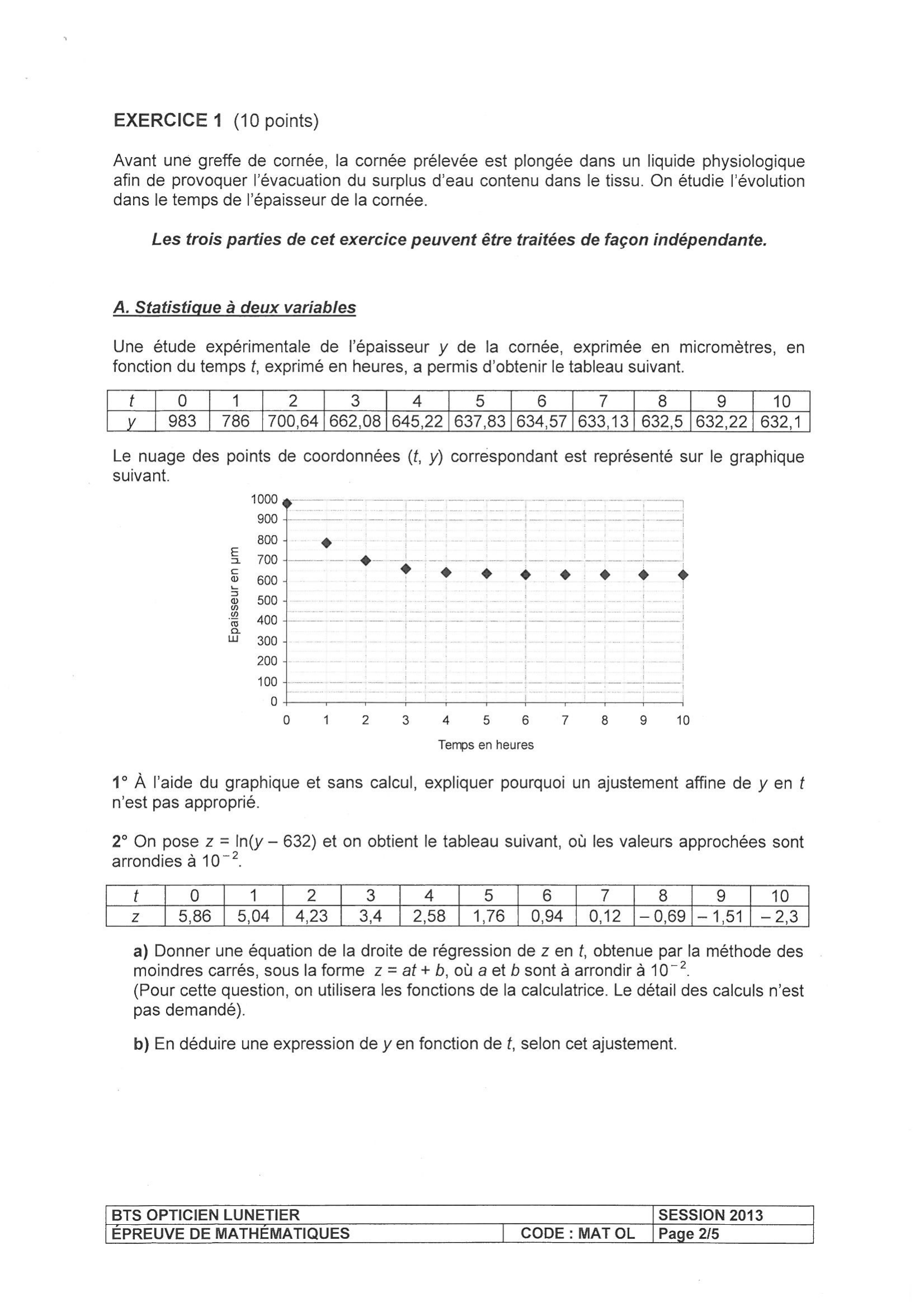 Prévisualisation du document BTS OPTIQUE