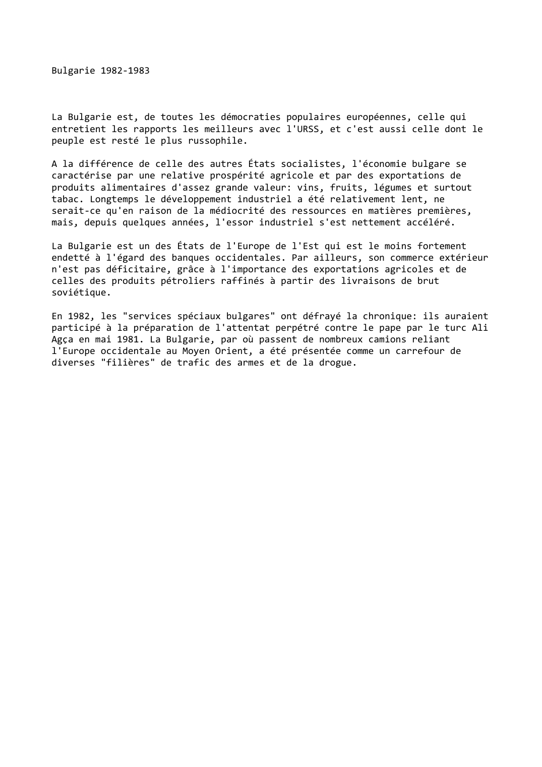 Prévisualisation du document Bulgarie (1982-1983)