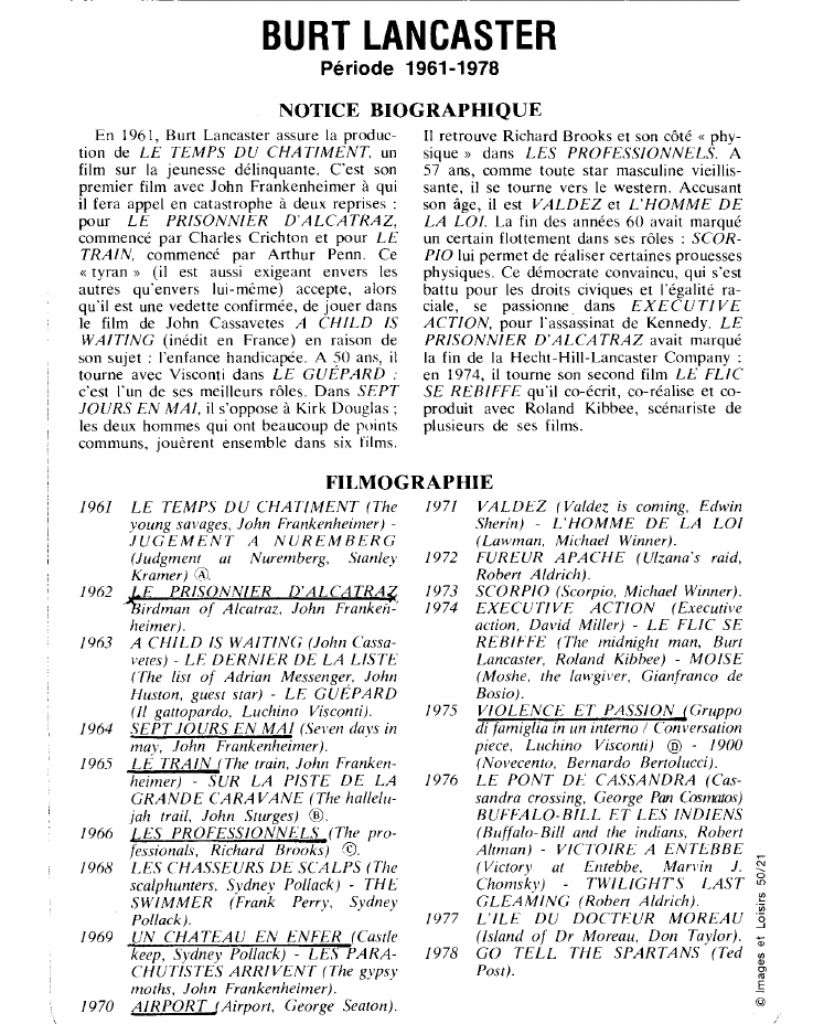 Prévisualisation du document BURT LANCASTER