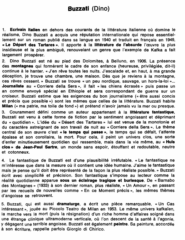 Prévisualisation du document Buzzati (Dino)